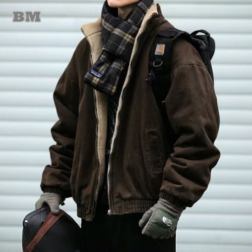 Veste Polaire Vintage Homme - Style Japonais & Coréen