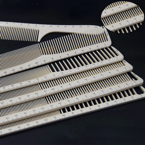 Image of Professional Natural Wood Laser Scale Hair Comb for Precision Cutting and Styling – Salon-Grade Barber Tool for Smooth, Tangle-Free Hair Care