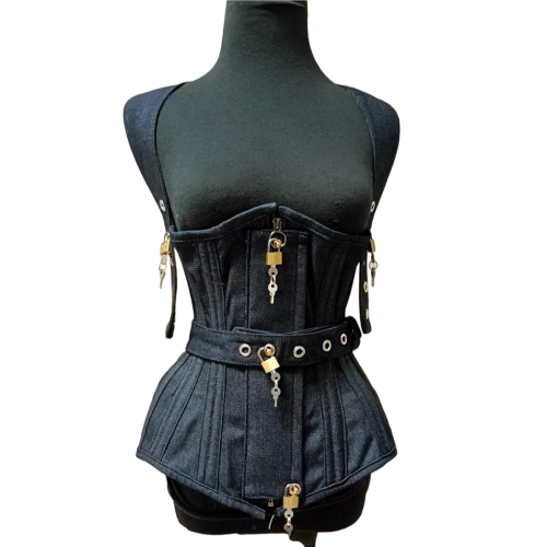 Bild von Vintage Korsett mit Schlössern – Elegantes Bustier für Bühne & Stil
