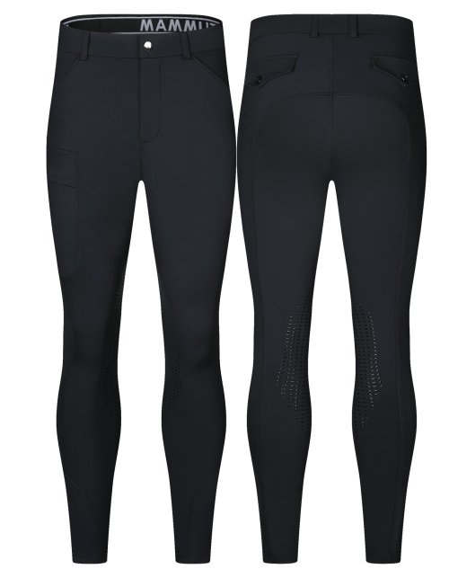 Image of Men's High-Elasticity Silicone-Enhanced Equestrian Breeches – Slim Fit, Quick-Drying Jodhpurs for Riding and Outdoor Sports