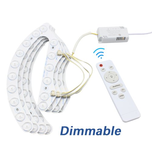 Immagine di Modulo LED Dimmerabile 220V per Plafoniere – Sostituzione Pannello Luce LED 72W/96W, Lampada Risparmio Energetico per Ventilatori da Soffitto