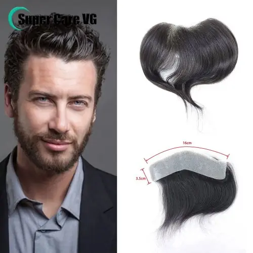 Image de Toupet Homme 15cm - Cheveux Humains Ultra Mince