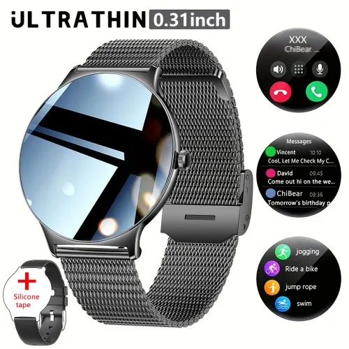 Zwart mesh riem