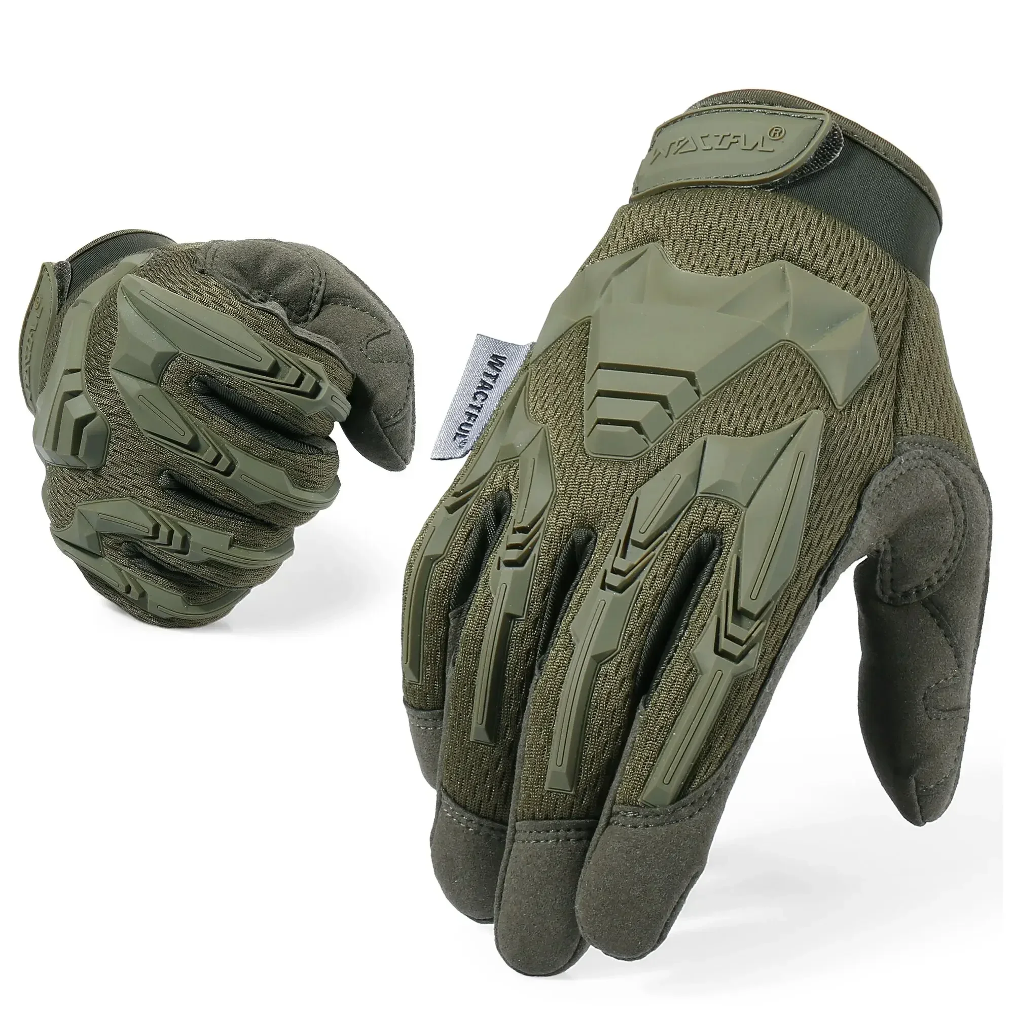 Afbeelding van Tactische Handschoenen Airsoft Mannen Combat Werken Schieten Jacht Lange Vinger Handschoen Paintball Rijden Rubberen Beschermende Uitrusting