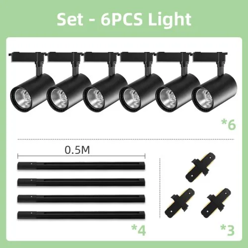 6PCS Black Sets