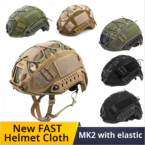 Imagen de Casco Táctico de Camuflaje CP con Accesorios de Cubierta y Cuerda Elástica, Hecho en Nailon Militar 1000D para Caza y Uso Rápido