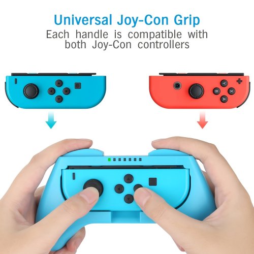 Image of Nintendo Switch Joy-Con Grip Controller with Dual Handle Design – Comfortable & Secure Gaming Accessory for Enhanced Play