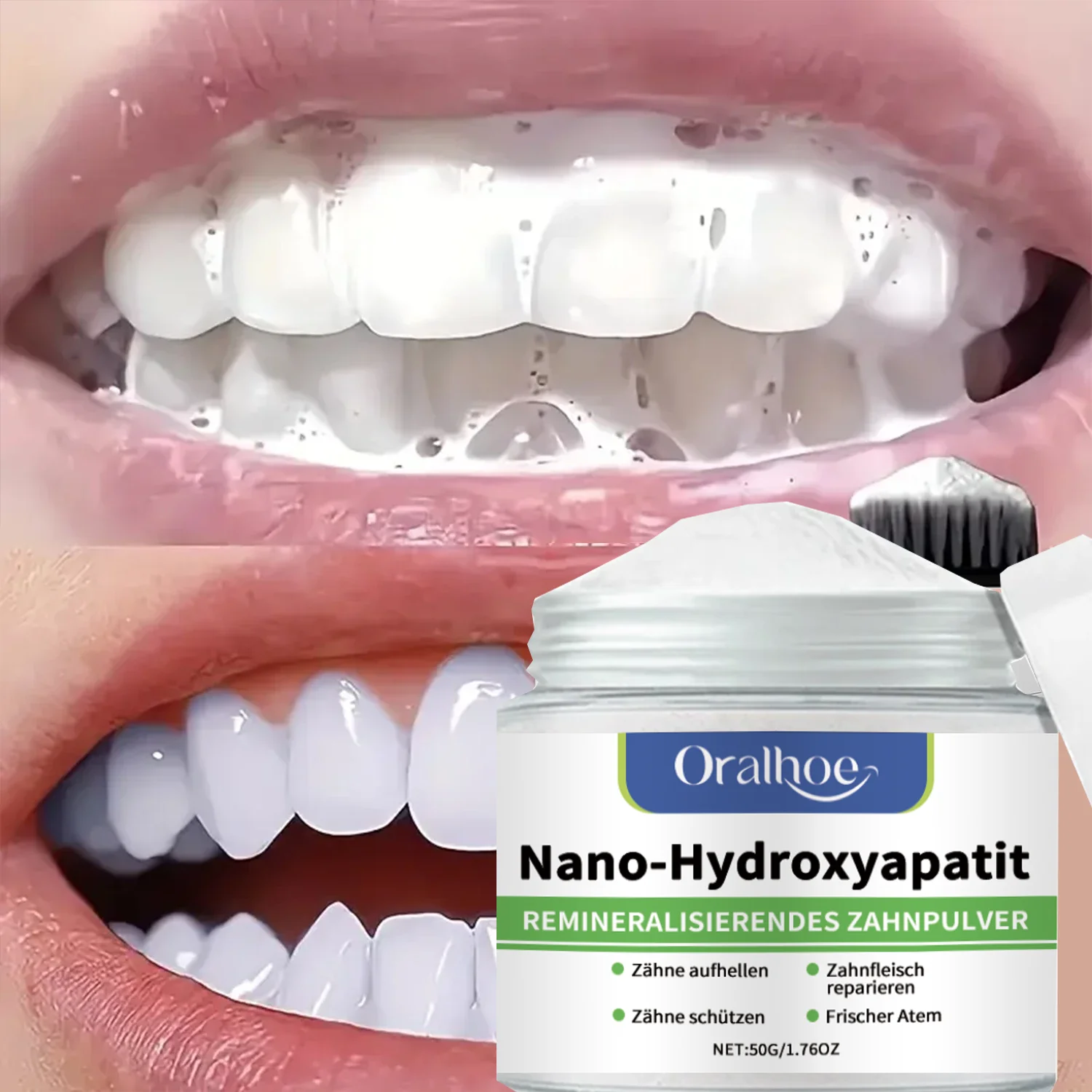 Afbeelding van Wintertandpoeder met Hydroxyapatiet – Witte Tanden & Frisse Adem