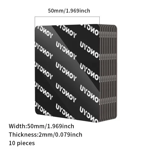 Nero 50X50mmX2mm