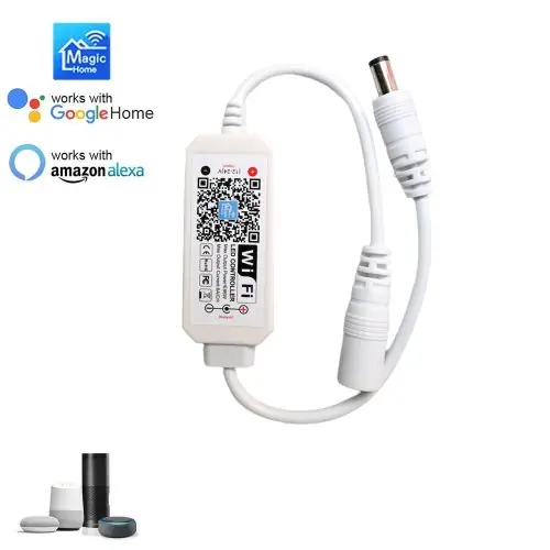 Image de Contrôleur LED WiFi Intelligent - Variateur Lumière avec App & Voix