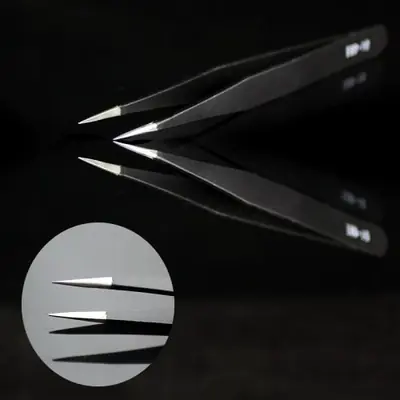 Image de Pincettes Antistatiques 12 cm - Précision & Style
