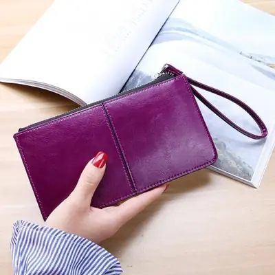 Image de Pochette Vintage en Cuir PU Grande Capacité pour Femme