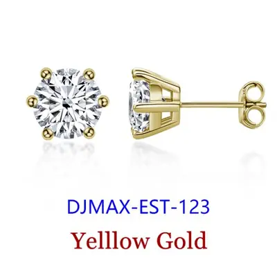 Image de Boucles d'oreilles Moissanite 0.5 ct - Argent Sterling 925