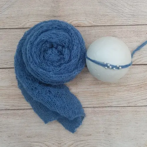 Image de Ensemble Photo Bébé Nouveau-Né en Mohair Doux