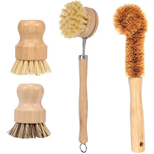 Image de Brosse à Vaisselle Bambou - Nettoyage Puissant & Écologique