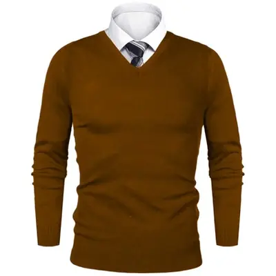 Image de Pull Homme Col V Luxe - Élégant & Confortable