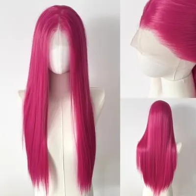 Image de Perruque Rose Ashely 26 Pouces - Lace Front Synthétique
