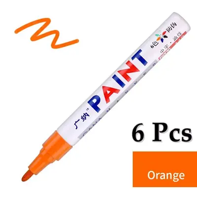 Image de Marqueurs Peinture Colorés Étanches - 6 Pièces