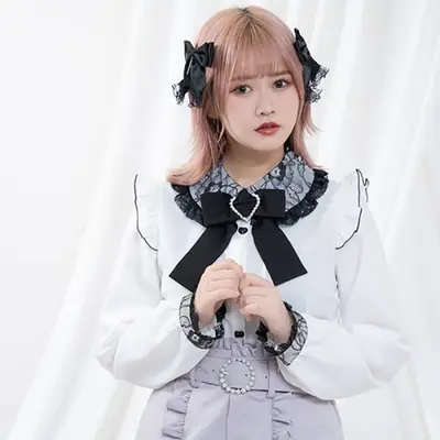 Image de Blouse Kawaii Jirai Kei Lolita - Style Y2K Mignon