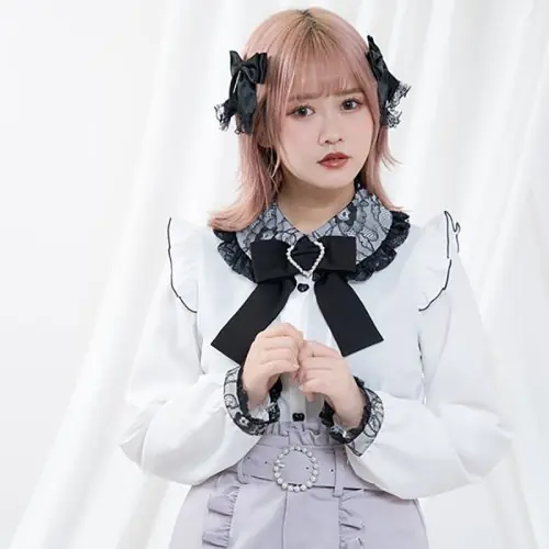 Image de Blouse Kawaii Jirai Kei Lolita - Style Y2K Mignon