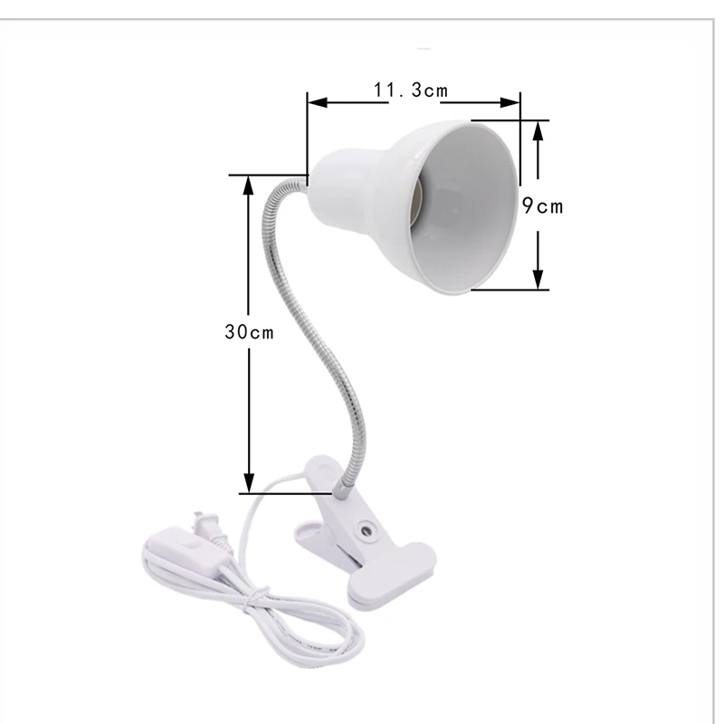 Image de Lampe de Bureau à Pince avec Col de Cygne Réglable