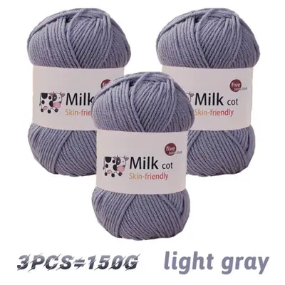 Image de Fil de Lait Tissé - 150g pour Tricot & Bricolage