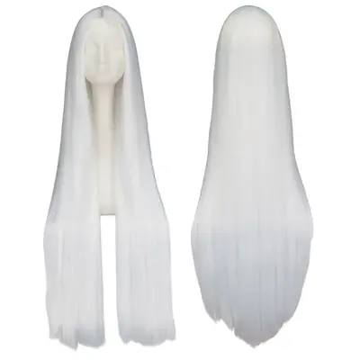 Image de Perruque Synthétique Noire 100cm - Cheveux Raides pour Halloween & Cosplay