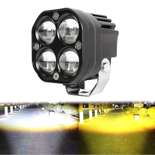 Afbeelding van Superheldere 3-inch Dual Color LED Spotlamp 500W voor Motorfiets, Vrachtwagen, Auto, SUV en ATV – 50.000 Lumen, 12V/24V Mistlamp & Koplamp Accessoire