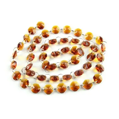 Image de Guirlande de Perles Cristal Octogonales 14mm - Déco Élégante & Feng Shui