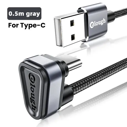 Image de Câble USB-C Rapide 180° pour Samsung, Xiaomi & Plus
