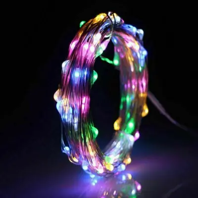 Image de Lumières LED Dégradées en Fil de Cuivre - Éclairage décoratif