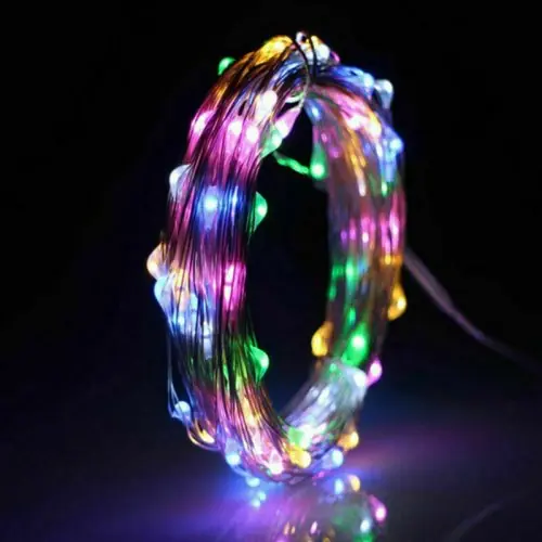 Image de Lumières LED Dégradées en Fil de Cuivre - Éclairage décoratif