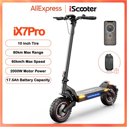 Image of Powerful 2000W Dual Motor Electric Scooter with 17.5Ah Battery, 10-Inch Off-Road Pneumatic Tires, App Control, and 60 km/h Top Speed for Urban & Adventure Riding