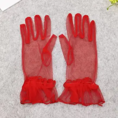 Image de Gants Dentelle Ultra Fins - Élégance Vintage pour Mariage & Conduite