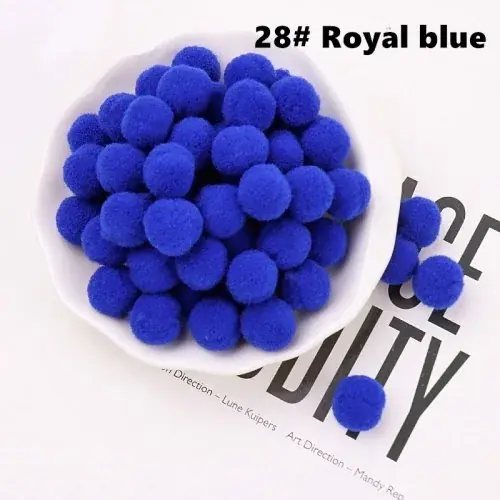 Image de Mini Boules de Pompons Colorées - Décoration & Bricolage