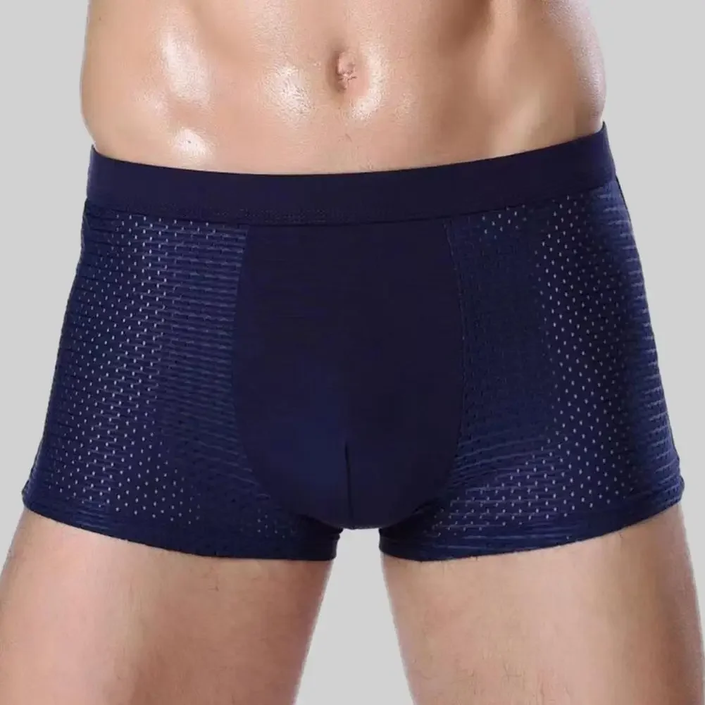 Afbeelding van Herenboxers van Ice Silk Mesh: Zacht, Ademend en Vochtafvoerend Ondergoed voor Maximaal Comfort