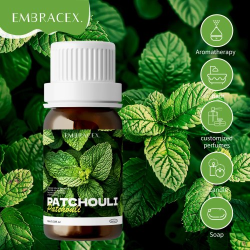 Image of Patchouli Essential Oils Massage Oil Skincare 100% Pure Natural For Hair Care,Home Humidifiers,Skin Aromatherapy Oil 10ml