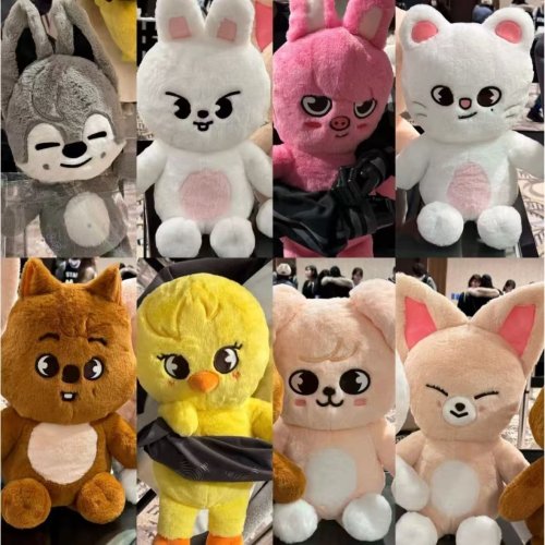 Imagen de Peluche Wolfchan de 50 cm - Juguete Kawaii de SKZOO, Muñeco de Peluche Grande para Niños y Bebés, Almohada Suave para Dormir, Regalo Ideal con Diseño de Animales de Dibujos Animados