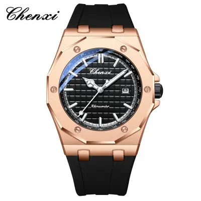 Image de Montre Homme Luxe Étanche avec Calendrier - Style Sportif & Élégant
