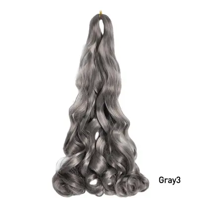 Image de Extensions Cheveux Synthétiques Ombre - Vague Lâche & Boucles Françaises