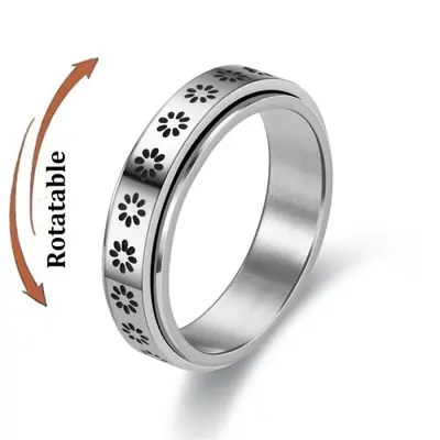 Image de Anneaux de Couple Anti-Stress - Fidget Spinner Rotatif
