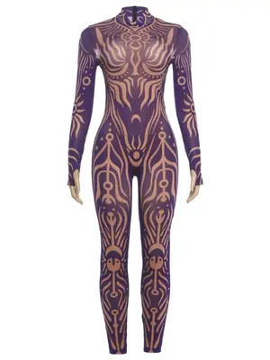Combinaison Sexy Col Roulé Femme - Style Sauvage & Élégant
