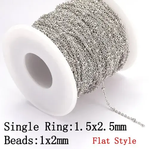 Image de Chaîne Inox 2m - Idéale pour Bijoux DIY