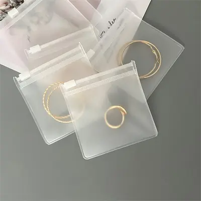 Image de Pochettes de Rangement pour Bijoux Transparentes 8x8cm