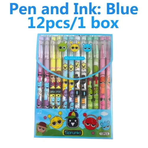 12 pièces 1 boîte bleu