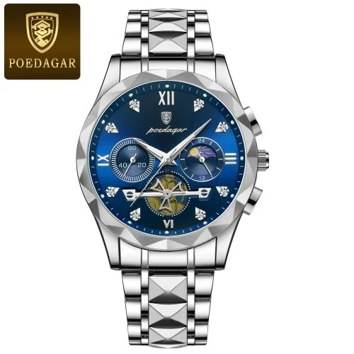 Zilver blauw