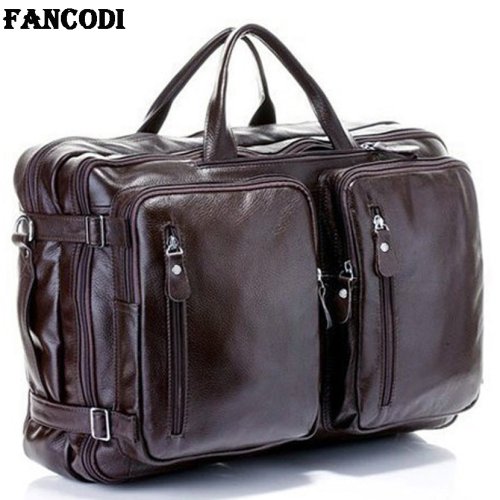 Immagine di Borsa da Viaggio in Pelle Genuina per Uomo – Stile Elegante e Funzionale