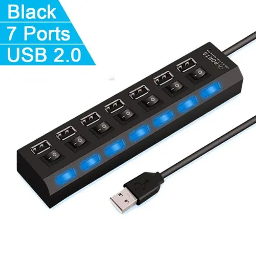 7 ports noir