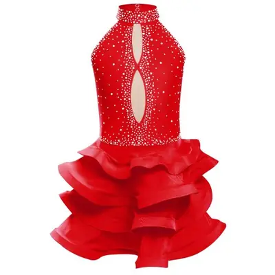 Image de Robe de Danse Latine pour Filles - Tutu Élégant & Spectaculaire