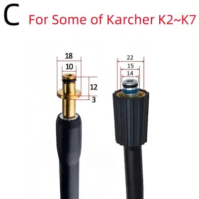 Image de Tuyau Haute Pression pour Nettoyeur Karcher, Bosch, Nilfisk